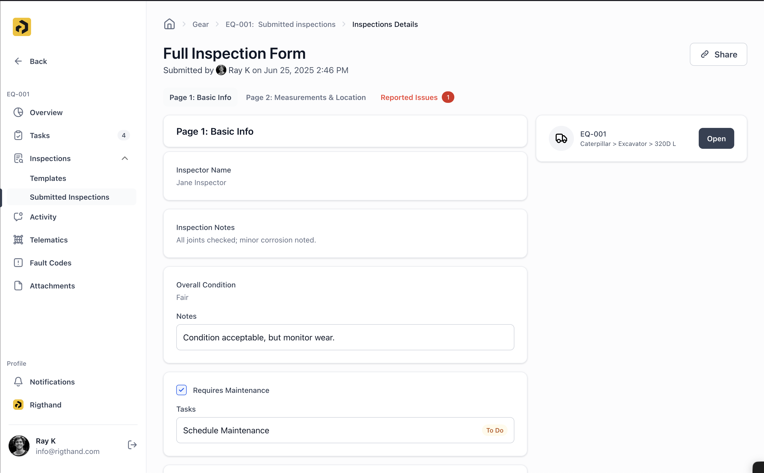 Creating Inspection Templates